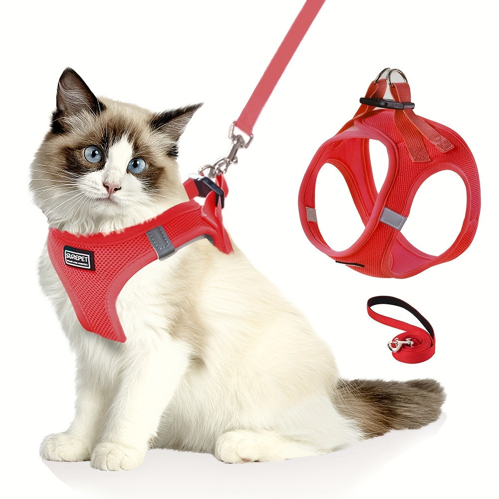 PurrSafe™ Kattenharnas met Anti-Ontsnappingssluiting