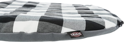 Trixie Kussen Scoopy Ovaal Zwart / Wit / Grijs