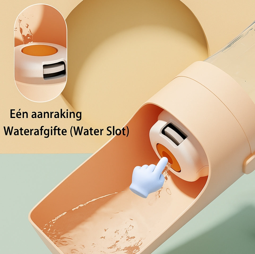 HydroSnack™ Opvouwbare Huisdierfles 2-in-1