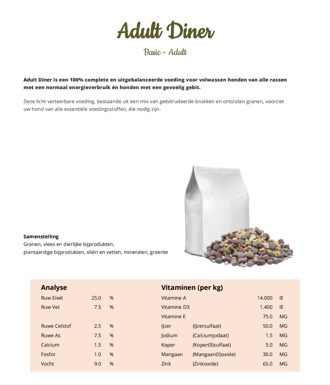 Basic - Adult Diner