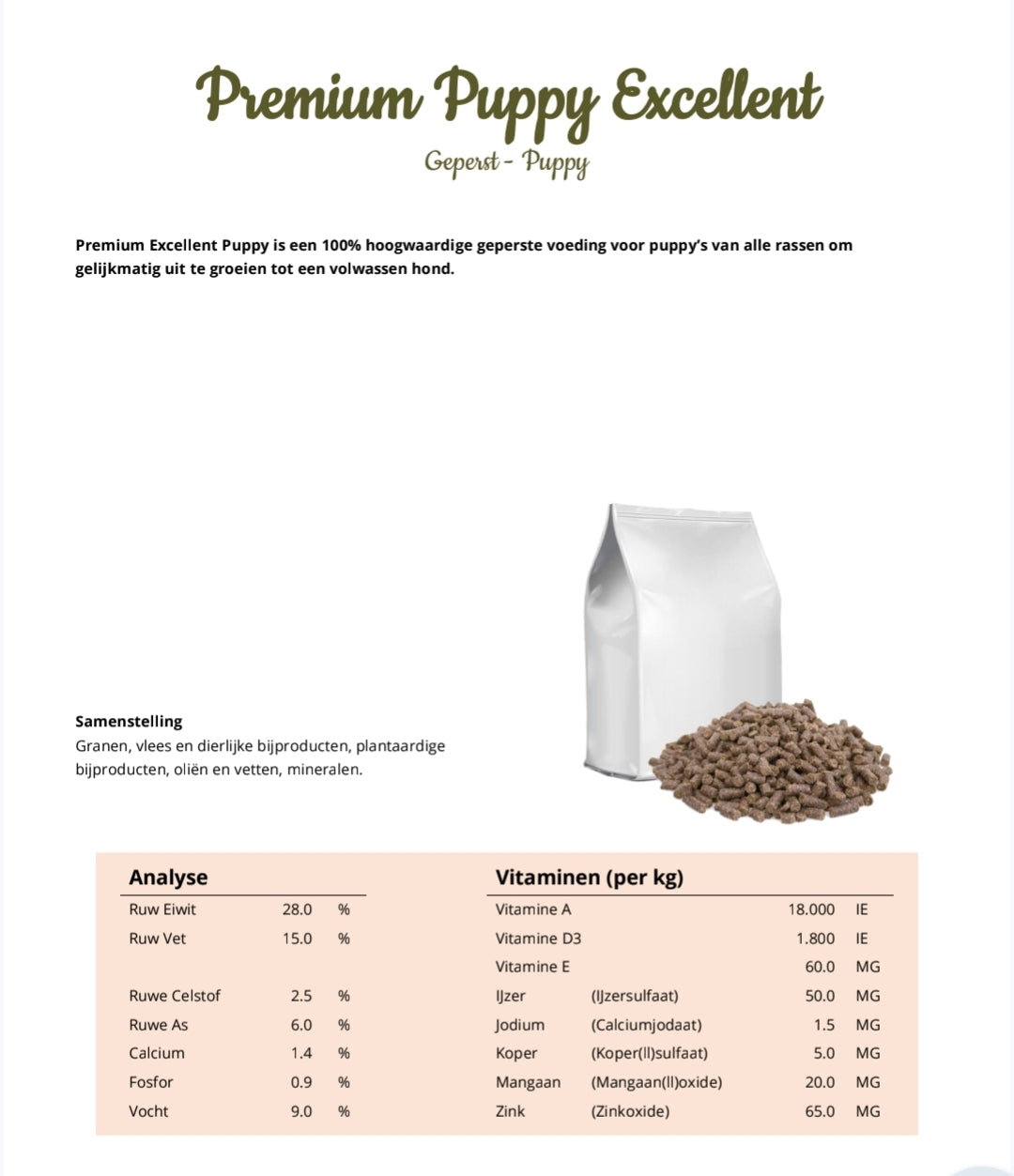 Geperst Premium Puppy Excellent