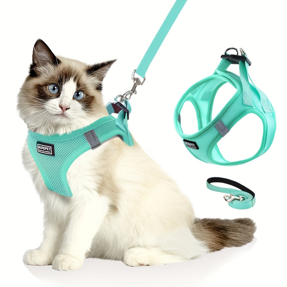 PurrSafe™ Kattenharnas met Anti-Ontsnappingssluiting
