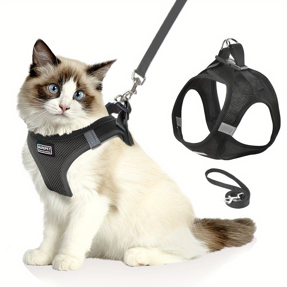 PurrSafe™ Kattenharnas met Anti-Ontsnappingssluiting