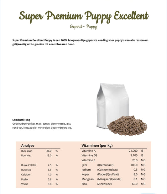 Geperst Super  Premium Puppy Excellent