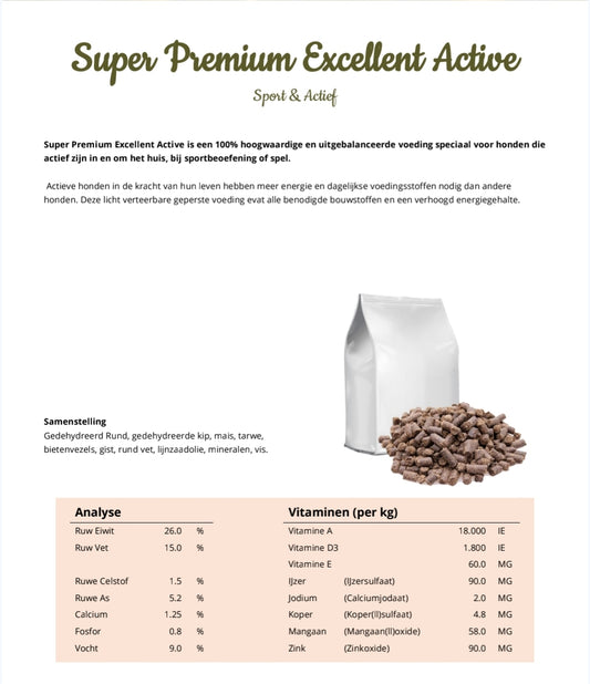 Geperste Super Premium Excellent Actief