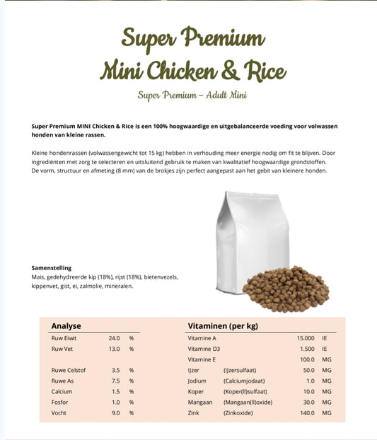 Super Premium Mini Kip & Rijst